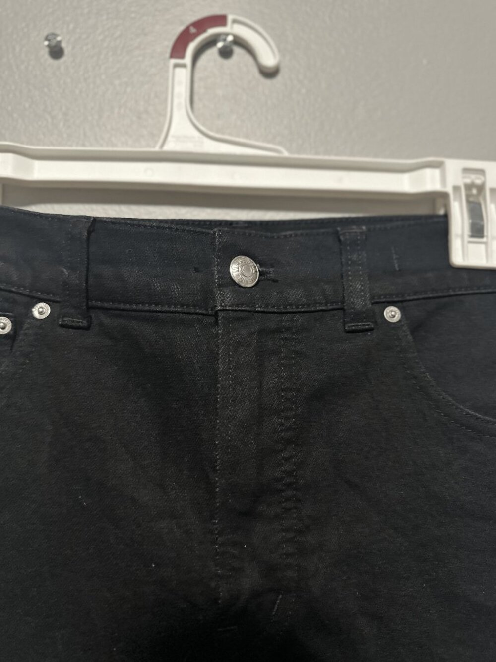 Madewell The Longline Straight Jean Black Wash Size 28 - Picture 5 of 8